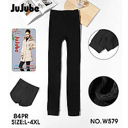 Жіночі зимові гамаші з товстим хутром "Бамбукове волокно" Розміри: 44-52 (11351)