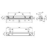 Сушка для посуду фасад 600мм графіт (1 піддон пластик) VIBO, фото 5