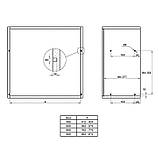 Сушка для посуду фасад 600мм графіт (1 піддон пластик) VIBO, фото 8
