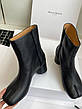 Жіночі чорні шкіряні ботильйони Maison Margiela черевики зі шкіри Tabi Мейсон Марджела, фото 6
