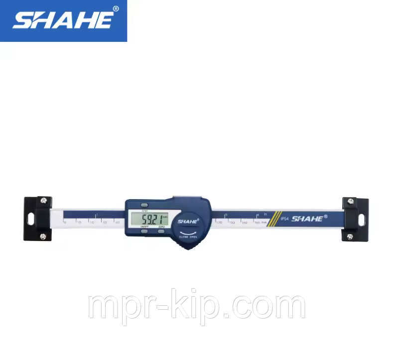 Лінійна шкала цифрова горизонтальна Shahe 5402-100, діапазон 0-100 мм, роздільна здатність 0,01 мм, IP54, фото 1
