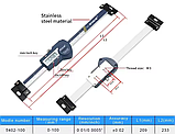 Лінійна шкала цифрова горизонтальна Shahe 5402-100, діапазон 0-100 мм, роздільна здатність 0,01 мм, IP54, фото 4