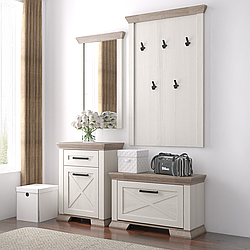 Комплект меблів у передпокій Гербор Марсель 164 см ясен сніговий в стилі неокласика