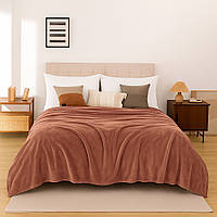 Плед флісовий бежевый Love You 150 x 200 см