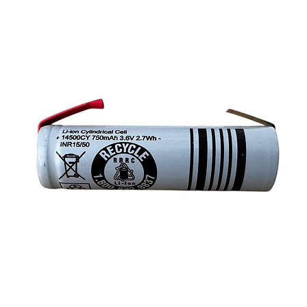 Акумулятор для бритви Philips 14500 3.7V 750 mAh Li-ion, фото 1