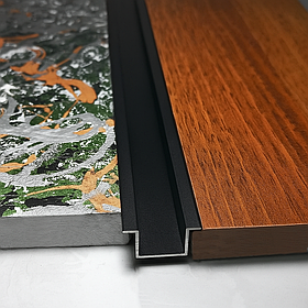 Омега профіль алюмінієвий (відбортований швелер) 26*11,5 фарбований Чорний 3,0 м.