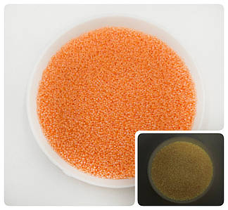 Бульйонки / Мікробісер / Світлонакопичувальні / Світяться у темряві / Упаковка - 20 гр / Помаранчевий