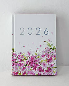 Щоденник датований А5 2026 Melody Тверда обкл. Білий 336 стор. У лінію (ВМ21163-12) Buromax