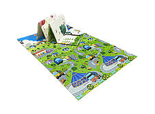 Дитячий термокилимок двосторонній Складний Літак ХРЕ 005/025 Цирк 1.8х1.2м 8мм +сумка, фото 2