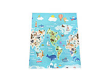 Дитячий Складний термокилимок двосторонній Дорога HF37/HF38 Мапа світу 180х150х1см +сумка, фото 4