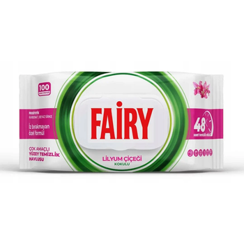 Cерветки для очищення поверхонь Fairy Lilyum Ciciegi 100 шт, фото 1