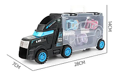 Іграшкова фура Car Carrier Trailer з 5 металевими машинками, фото 2