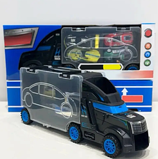 Іграшкова фура Car Carrier Trailer з 5 металевими машинками, фото 5