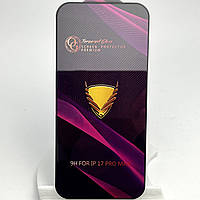 Захисне скло на iPhone 17 PRO MAX глянець Golden Armor OG Premium Full Glue glass захист для айфон