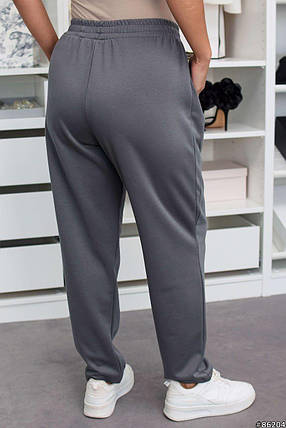 Жіночі батальні штани в спортивному стилі великого розміру батал Розміри: 48-50, 52-54, 56-58, 60-62, фото 3