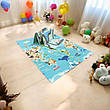 Дитячий Складний термокилимок двосторонній Дорога HF37/HF38 Мапа світу 180х150х1см +сумка, фото 10