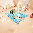 Дитячий термокилимок двосторонній Складний Мапа світу HF38/HF50 Тваринки 200х150х1см +сумка, фото 6