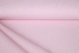 Сатин-твіл Міні смужки рожеві