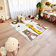Дитячий термокилимок двосторонній Складний Класики ХРЕ 058/060 Леви Жирафи 1.8х1.2м 8мм +сумка, фото 7