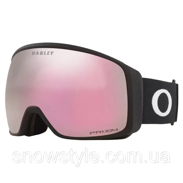 Гірськолижна маска Oakley Flight Tracker L (XL)Matte Black лінза Prizm HiPink Iridium + Кейс, фото 1