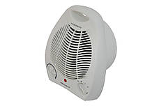 Побутовий спіральний тепловентилятор Grunhelm FH-03 Дуйчик 2000 Вт Білий, фото 3