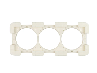 Рамка для розеток та вимикачів прихованого монтажу Edplit, потрійна (E40011)