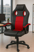Крісло комп'ютерне геймерське Bonro YS-6056 червоне з регулюванням висоти сидыння для офісу, підлітка, школяра, фото 4