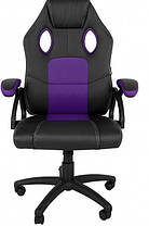 Крісло комп'ютерне геймерське Bonro YS-6056 фіолетове з регулюванням висоти сидыння для офісу, підлітка, школяра, фото 4