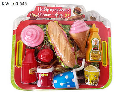 Набір іграшкових дитячих продуктів, 10 предметів, ТМ KINDER WAY