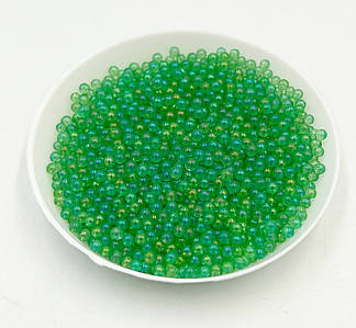 Намистини / Мікробісер / Світлонакопичувальні / Світиться в темряві / 1.5 м / Упаковка 20 гр ~ 1400 шт / Зелений
