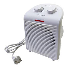 Побутовий спіральний тепловентилятор Grunhelm FH-37 Обігрівач 2000 Вт Білий, фото 2