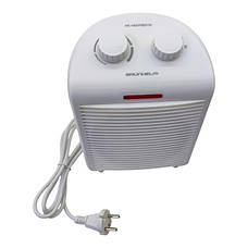 Побутовий спіральний тепловентилятор Grunhelm FH-37 Обігрівач 2000 Вт Білий, фото 4