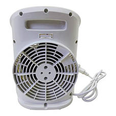 Побутовий спіральний тепловентилятор Grunhelm FH-37 Обігрівач 2000 Вт Білий, фото 5