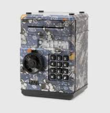 Сейф іграшковий з кодовим замком LED-підсвіткою музикою та втягуванням купюр, фото 2