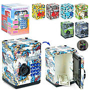 Сейф іграшковий з кодовим замком LED-підсвіткою музикою та втягуванням купюр