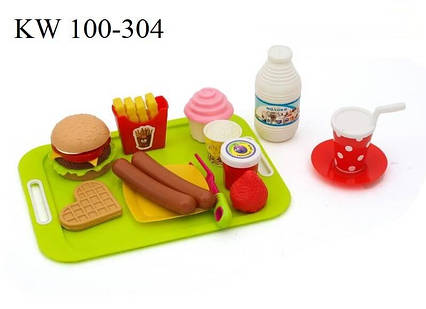 Набір іграшкових продуктів на підносі 18 предметів ТМ KINDER WAY