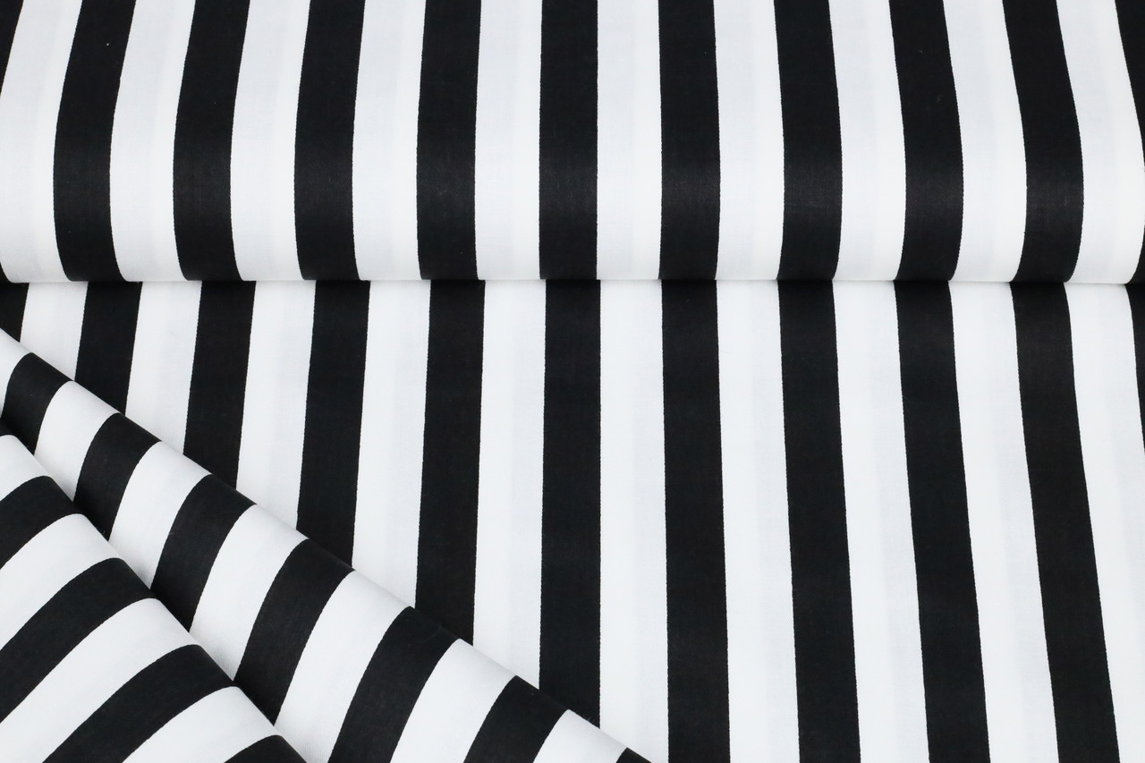 Сатин-твіл Смуги чорні