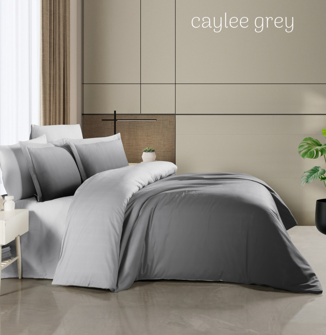 Постільна білизна Frist choice сатин євро розмір Caylee grey, фото 1