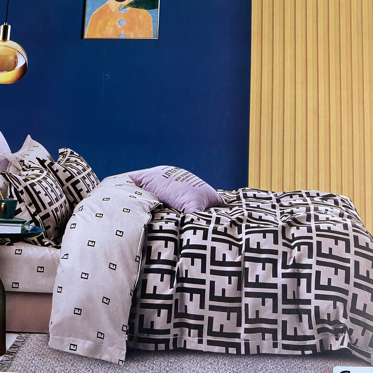 Полуторна (півтораспальна)150х220 підодіяльник, фланелева постільна білизна, простирадло з резинкою по колу, фото 1