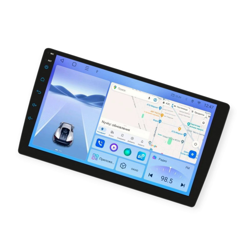 Магнітола 2DIN Andr 10.0 Shuttle FM, USB, AUX, MP5, AVI, екран9, Wi-Fi, BT, 4х64Gb, GPS, CarPlay