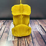 Воскова свічка фігурка Будиночок у дереві на подарунок натуральна з бджолиного воску 80х60 мм, фото 2