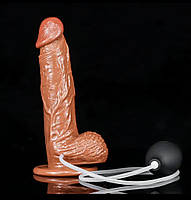 Фалоїмітатор реалістичний з імітацією сперми Секс іграшки для дорослих