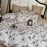 Полуторна (півтораспальна)150х220 підодіяльник, фланелева постільна білизна, простирадло з резинкою по колу, фото 2