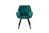 Крісло Парадіз HC-R18, чорний/ велюр аквамарин, фото 3
