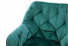 Крісло Парадіз HC-R18, чорний/ велюр аквамарин, фото 9