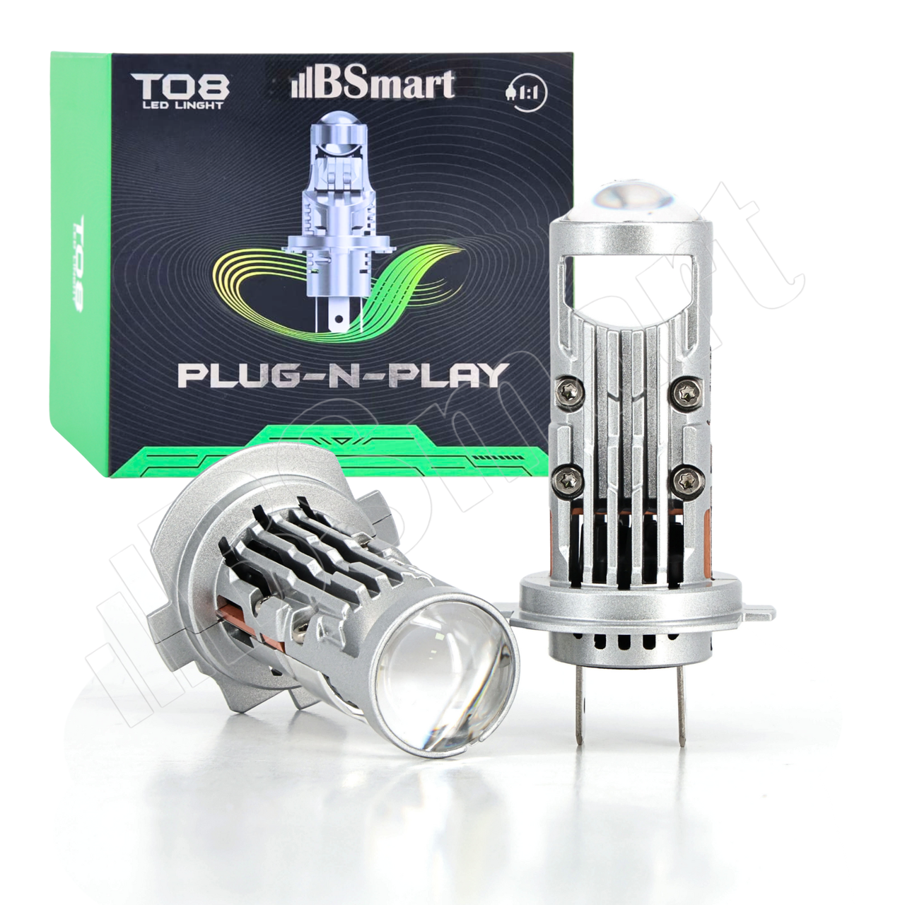 Автолампи LED BSmart T08 цоколь H7 60Вт 12V 30W на лампу