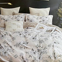 Постільна білизна Євро комплект, простирадло на гумці 180х200+20 см.