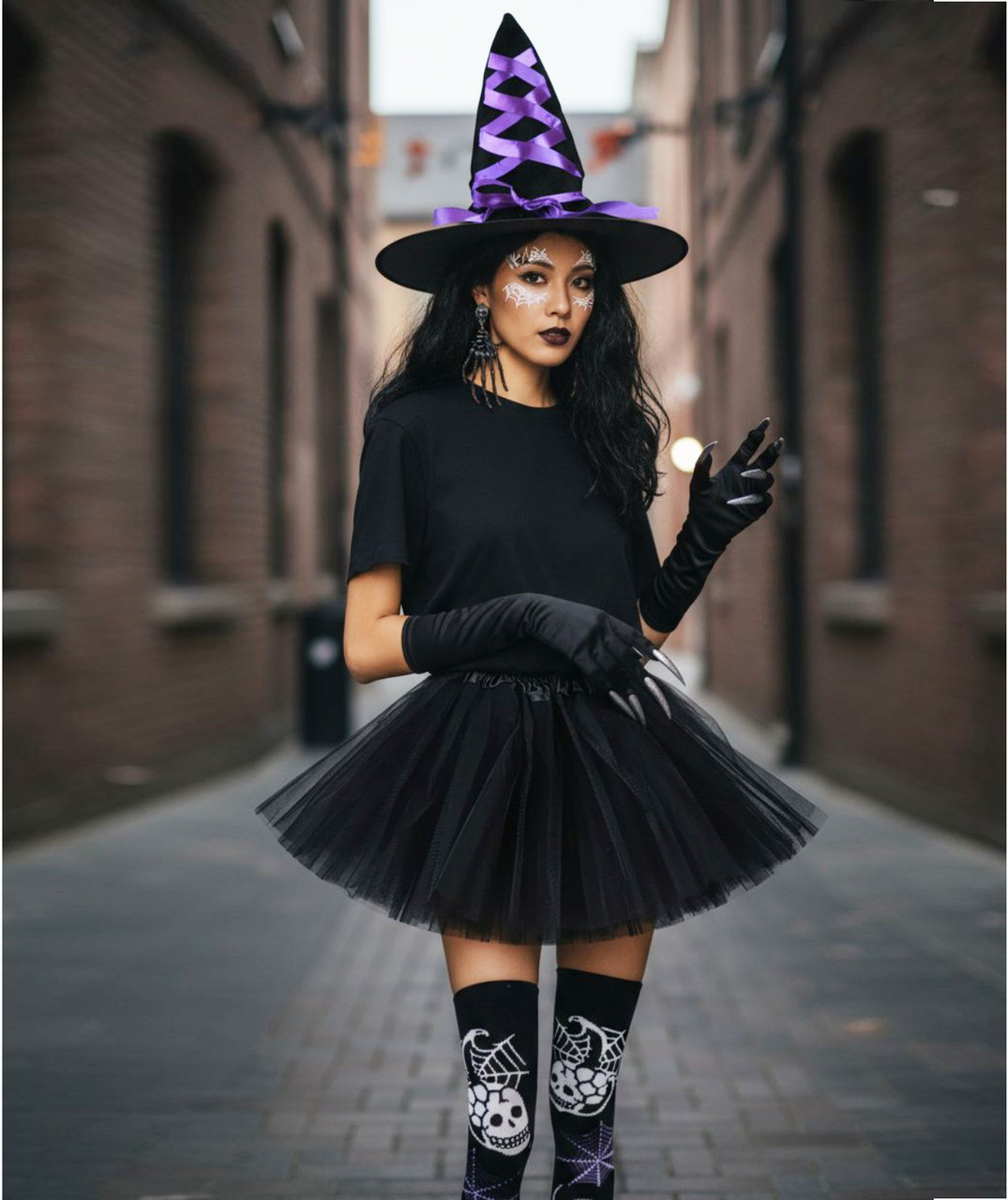 Костюм відьми на Хелловін повний образ 6 предметів, фото 1