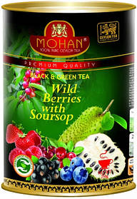 Чай чорний та зелений Mohan Лісові ягоди Саусеп 250 г