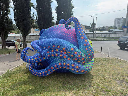 Надувна палатка-декорація восьминіг 500 см з повітродувкою для фестивалів і фотозон, фото 2